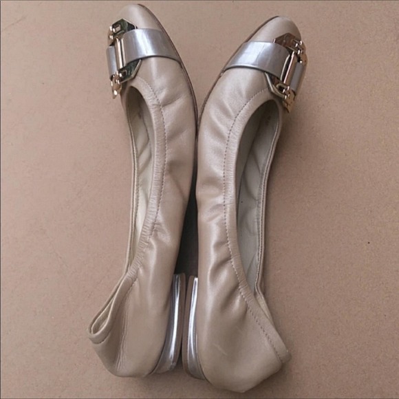 Via Spiga Square Toe Ballet Flats Cream Size 7.5 - Picture 8 of 8